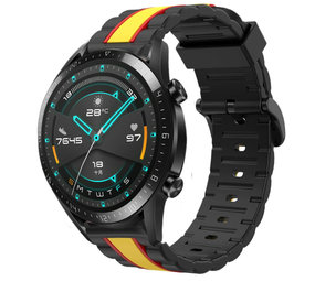 Strap-it® Huawei Watch GT Special Edition Band (zwart/geel)