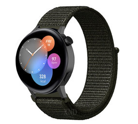 Strap-it® Huawei GT3 42mm nylon band (olijf)