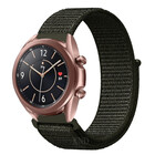 Strap-it® Strap-it Samsung Galaxy Watch 3 41mm nylon band (olijfgroen)