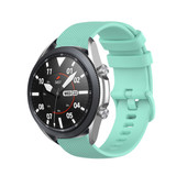 Strap-it® Samsung Galaxy Watch 3 45mm luxe siliconen bandje (aqua)