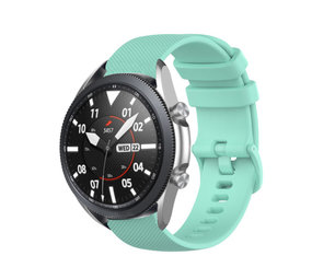 Strap-it® Samsung Galaxy Watch 3 45mm luxe siliconen bandje (aqua)