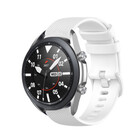 Strap-it® Strap-it Samsung Galaxy Watch 3 45mm luxe siliconen bandje (wit)