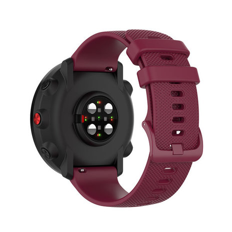 Strap-it® Strap-it Samsung Gear S3 luxe siliconen bandje (donkerrood)