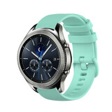 Strap-it® Samsung Gear S3 luxe siliconen bandje (aqua)