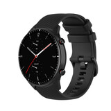 Strap-it® Amazfit GTR 2 luxe siliconen bandje (zwart)