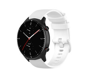 Strap-it® Amazfit GTR 2 luxe siliconen bandje (wit)
