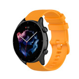 Strap-it® Amazfit GTR 3 (Pro) luxe siliconen bandje (oranje)