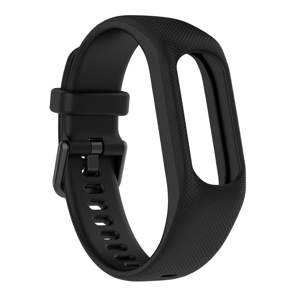 Strap-it® Strap-it Garmin Vivosmart 5 siliconen bandje (zwart)