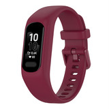 Strap-it® Garmin Vivosmart 5 siliconen bandje (bordeaux)