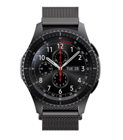 Strap-it® Strap-it Xiaomi Mi Watch Milanese band (zwart)