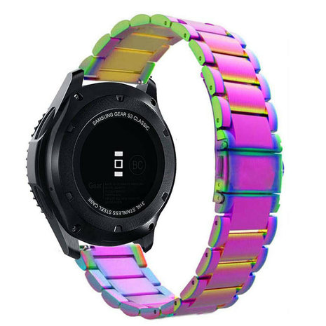Strap-it® Strap-it Xiaomi Mi Watch stalen band (regenboog) Strap-it® Strap-it Xiaomi Mi Watch stalen band (regenboog)