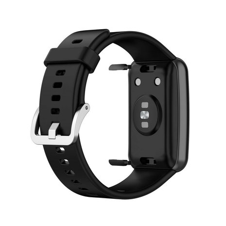 Strap-it® Strap-it Huawei Watch Fit New siliconen bandje (zwart)