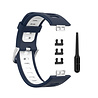 Strap-it® Strap-it Huawei Watch Fit New sport gesp bandje (blauw/wit) Strap-it® Strap-it Huawei Watch Fit New sport gesp bandje (blauw/wit)
