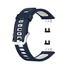 Strap-it® Strap-it Huawei Watch Fit New sport gesp bandje (blauw/wit) Strap-it® Strap-it Huawei Watch Fit New sport gesp bandje (blauw/wit)
