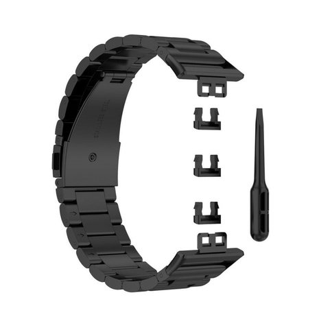 Huawei Watch Fit New stalen band zwart Smartwatchbanden