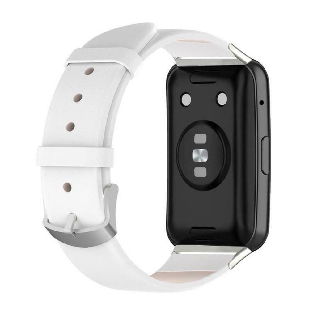 Strap-it® Strap-it Huawei Watch Fit New leren bandje (wit)