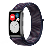 Strap-it® Huawei Watch Fit New nylon bandje (indigo blauw) Strap-it® Huawei Watch Fit New nylon bandje (indigo blauw)