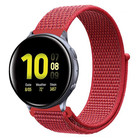 Strap-it® Strap-it Samsung Galaxy Watch Active nylon band (rood)