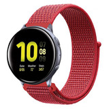 Strap-it® Samsung Galaxy Watch Active nylon band (rood)