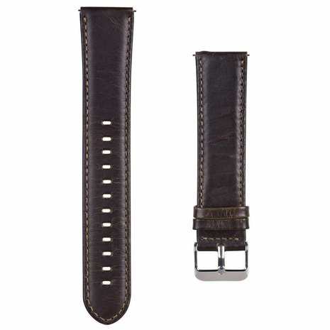 Strap-it® Strap-it Honor Magic Watch 2 leren bandje (donkerbruin)