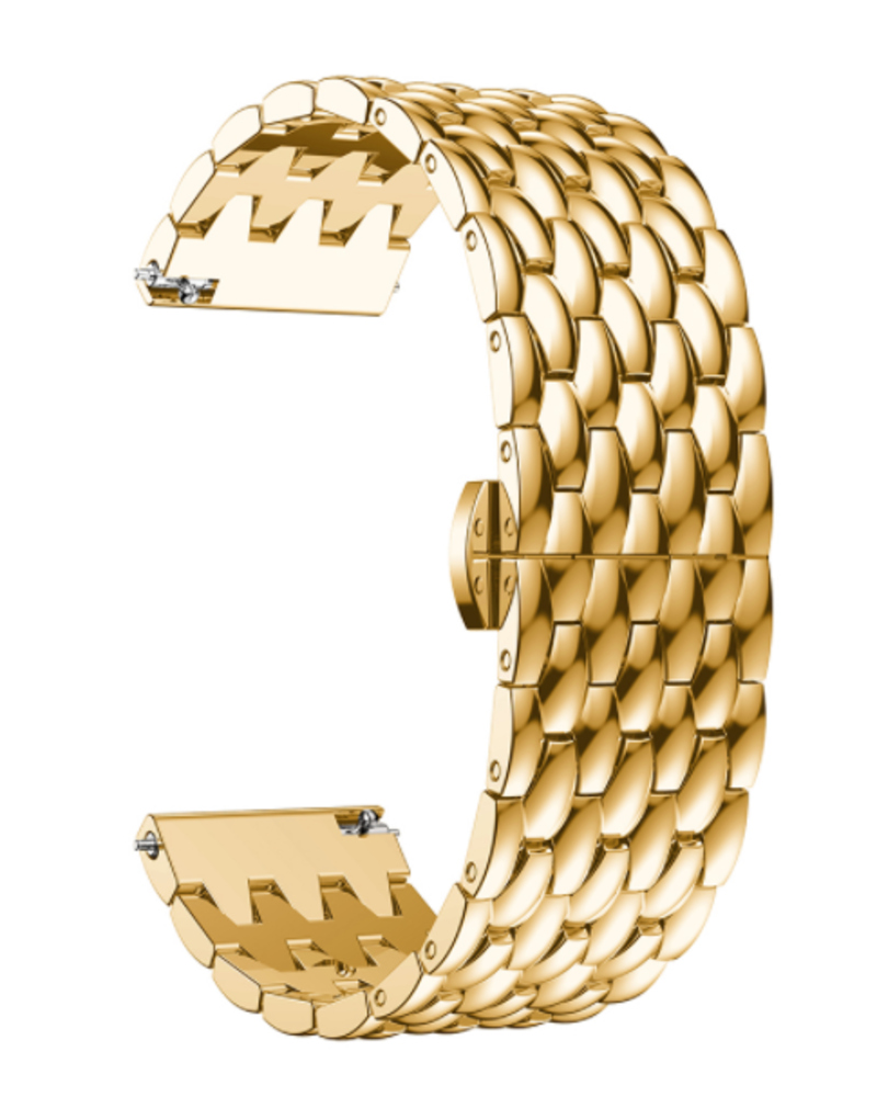Strap-it® Strap-it Honor Magic Watch 2 stalen draak band (goud)
