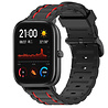 Strap-it® Strap-it Xiaomi Amazfit GTS sport gesp band (zwart/rood) Strap-it® Strap-it Xiaomi Amazfit GTS sport gesp band (zwart/rood)