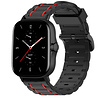 Strap-it® Strap-it Xiaomi Amazfit GTS 2 sport gesp band (zwart/rood) Strap-it® Strap-it Xiaomi Amazfit GTS 2 sport gesp band (zwart/rood)