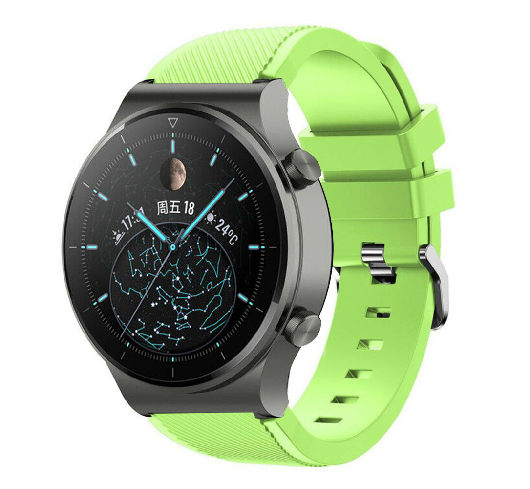 Strap-it® Strap-it Huawei Watch GT 2 Pro siliconen bandje (lichtgroen)