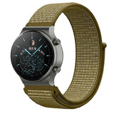 Strap-it® Huawei Watch GT 2 Pro nylon band (olijf)