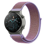 Strap-it® Huawei Watch GT 2 Pro nylon band (lila) Strap-it® Huawei Watch GT 2 Pro nylon band (lila)