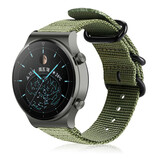 Strap-it® Huawei Watch GT 2 Pro nylon gesp band (groen) Strap-it® Huawei Watch GT 2 Pro nylon gesp band (groen)