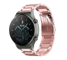 Strap-it® Huawei Watch GT 2 Pro stalen band (rosé pink)