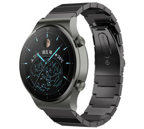 Strap-it® Huawei Watch GT 2 Pro metalen bandje (zwart)