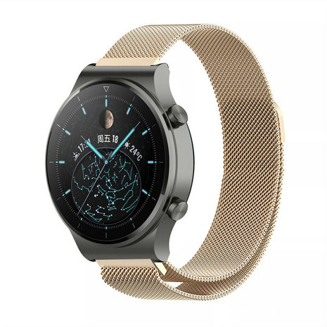 Huawei Watch GT 2 Pro Milanese band champagne Smartwatchbanden