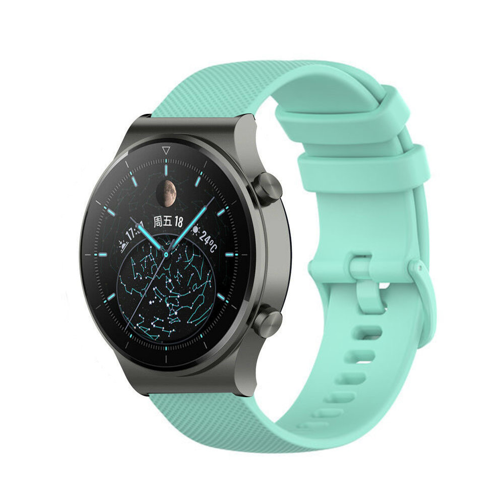 Strap-it® Strap-it Huawei Watch GT 2 Pro luxe siliconen bandje (aqua) Strap-it® Strap-it Huawei Watch GT 2 Pro luxe siliconen bandje (aqua)