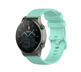 Strap-it® Huawei Watch GT 2 Pro luxe siliconen bandje (aqua)