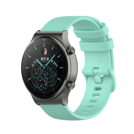 Strap-it® Strap-it Huawei Watch GT 2 Pro luxe siliconen bandje (aqua) Strap-it® Strap-it Huawei Watch GT 2 Pro luxe siliconen bandje (aqua)