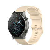 Strap-it® Huawei Watch GT 2 Pro luxe siliconen bandje (beige)