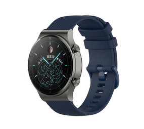 Strap-it® Huawei Watch GT 2 Pro luxe siliconen bandje (donkerblauw)
