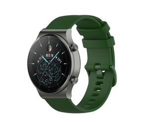 Strap-it® Huawei Watch GT 2 Pro luxe siliconen bandje (legergroen)
