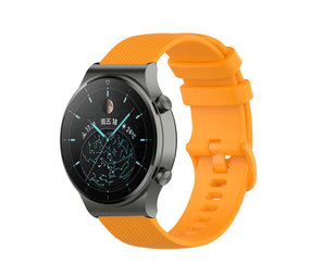 Strap-it® Huawei Watch GT 2 Pro luxe siliconen bandje (oranje)