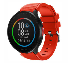 Strap-it® Polar Pacer siliconen bandje (rood)