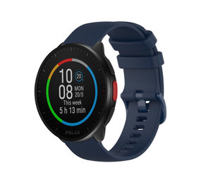 Strap-it® Polar Pacer luxe siliconen bandje (donkerblauw)
