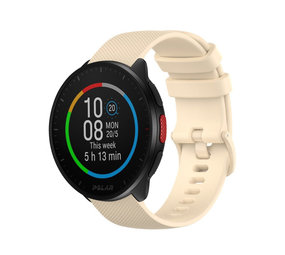 Strap-it® Polar Pacer luxe siliconen bandje (beige)