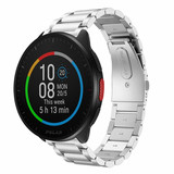 Strap-it® Polar Pacer stalen band (zilver)