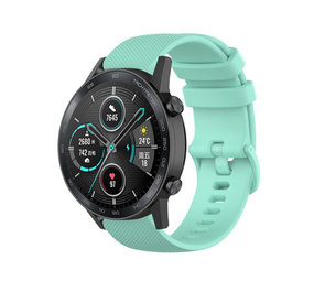 Strap-it® Honor Magic Watch 2 luxe siliconen bandje (aqua)
