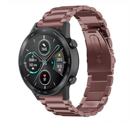 Strap-it® Honor Magic Watch 2 stalen band (brons-goud)