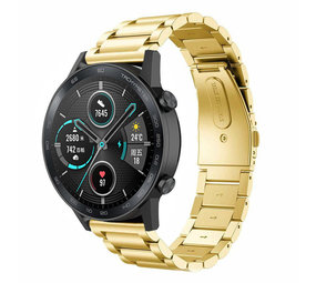 Strap-it® Honor Magic Watch 2 stalen band (goud)