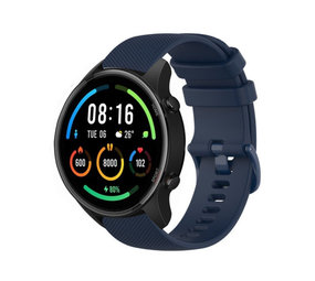 Strap-it® Xiaomi Mi Watch luxe siliconen bandje (donkerblauw)