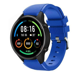 Strap-it® Xiaomi Mi Watch siliconen bandje (blauw)